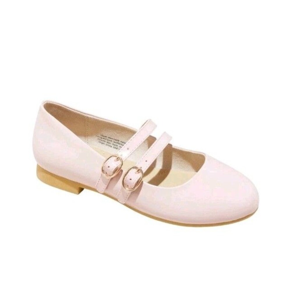 Sold!! Cat & Jack Kids Amelia Double Buckle Mary Jane Flats Blush